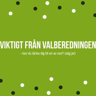 Valberedningen informerar